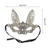Unique Bargains Lace Long-Ear Bunny Half Face Party Mask 1 Pc - 2 of 4
