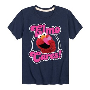 Boys' - Sesame Street - Elmo Cares Short Sleeve Graphic T-Shirt - 1 of 4