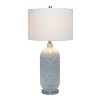 Argyle Classic Table Lamp with Fabric Shade White - Lalia Home: Brushed Nickel Accents, UL Listed, No Assembly Required - 2 of 4