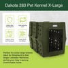 Dakota 283 Canine Rough and Tough Economy Pet Kennel, Heavy Duty Crate for Dogs and Cats with Ventilation Holes, X-Large, Olive - 2 of 4