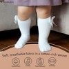 Cozyway Ruffled Baby Knee High Socks for Girls, 5 Pack, Neutral Pastels, 0-6 Months Old - 4 of 4