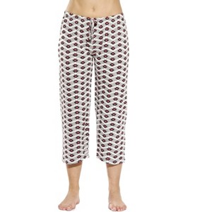 Just Love Womens Knit Jersey Pajama Capris - 100% Cotton PJs - 1 of 2