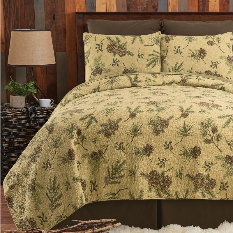 C&F Home Woodland Retreat Cotton Quilt Set  - Reversible and Machine Washable, 4 of 8