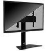 Mount-It! Universal Swivel TV Stand | Tabletop TV Stand for 32 - 55 in. | Replacement TV Stand with Anti-tip & Tempered Glass Base | 88 Lbs. Capacity - 2 of 4