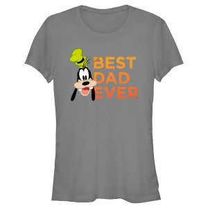 Juniors Womens Mickey & Friends Father's Day Best Goofy Dad Ever T-Shirt - 1 of 4