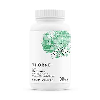 Thorne Berberine - 1000 mg per Serving - Support Heart Health, Immune System, Cholesterol - Gluten-Free, Dairy-Free - 60 Capsules - 30 Servings
