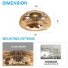 Airsurfer 19" 7-Blade Modern Bladeless Caged Ceiling Fan with Lights and Remote - 4 of 4