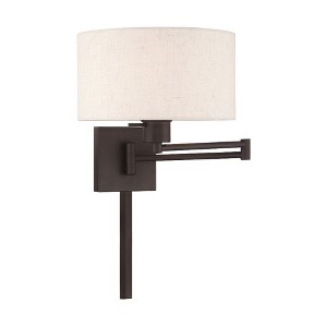 Livex Lighting 1 - Light Wall Light in  Bronze - 1 of 2