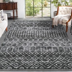 Area Rugs Boho Moroccan Rugs for Living Room Carpet Abstract Rugs for Bedroom Soft Distressed Rug - 1 of 4