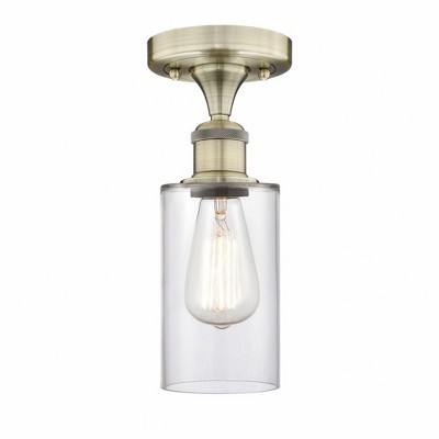 Clymer - 1 Light Semi-Flush Mount In Art Deco Style-9.63 Inches Tall and 3.88 Inches Wide