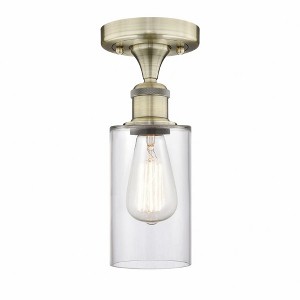 Clymer - 1 Light Semi-Flush Mount In Art Deco Style-9.63 Inches Tall and 3.88 Inches Wide - 1 of 1