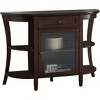Kings Brand Walnut Finish Wood Entryway Console Sofa Storage Buffet Table - 3 of 4