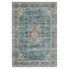 Washable Vintage Printed Rug Non Slip Low Pile Rug Soft Throw Floor Cover Foldable Indoor Carpet for Living Room Bedroom Playroom Nursery - 4 of 4