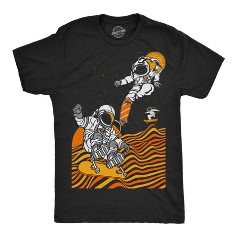 Мужские футболки Crazy Dog T-Shirts, Inc. Mens Funny T Shirts Astro Skate Park Space Graphic Tee for Men - Crazy Dog Men's T Shirt For Astronauts Black XL