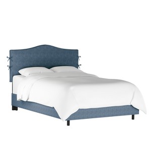 Slipcover Bed with Ties Twin Zuma Navy - Threshold , Zuma Blue