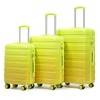 MAYEERTY 3-Piece Luggage Set (20"/24"/28") - PP Spinner Wheels, Carry-On, Matching Color, Combination Lock - 3 of 4