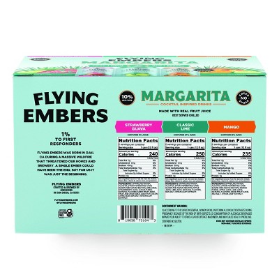 Flying Embers Sparking Margarita Variety - 6pk/12 fl oz Cans