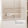 Frameless Tub Door: Double Sliding, Soft-Close Bypass - 2 of 4