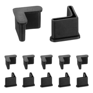 Unique Bargains Anti-Slip L-Shaped Rubber Foot Pad Covers for Shelving 12 Pcs - 1 of 4