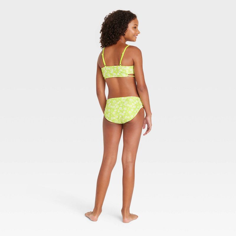 Girls' Make a Wish 2pc Bikini Set - art class™ Lime Green, 2 of 4