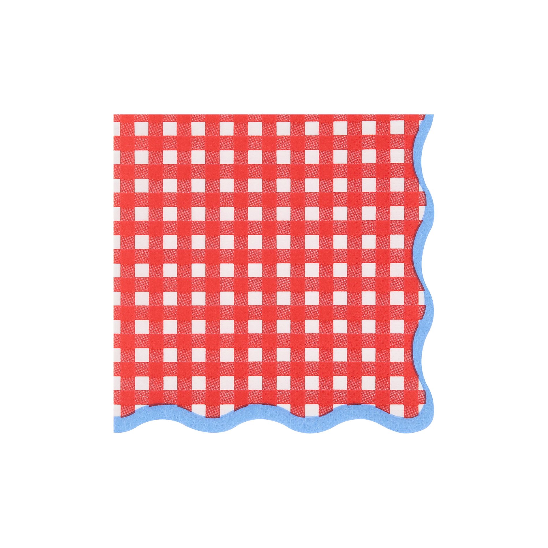 Meri Meri Red Gingham Small Napkins (Pack of 16)