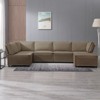 Mjkone Modular U/L-Shaped Sectional Sofa Couch with Ottoman, Convertible Oversized Modern Reversible Sleeper Sofa - 2 of 4