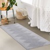 2x6 Hallway Runner Rug Low Pile Machine Washable Rugs Modern Stripe Geometric Foldable Minimalistic Carpet with Rubber Backing for Entryway Hallway - 2 of 4