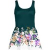 Lands' End Women's Tugless Scallop Swim Dress Swimsuit - 3 of 4