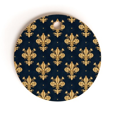 Avenie Fleur De Lis Cutting Board - Round