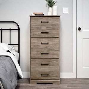 Prepac 23.75" Wide Rustic Ridge 6 Drawer Dresser - 1 of 4