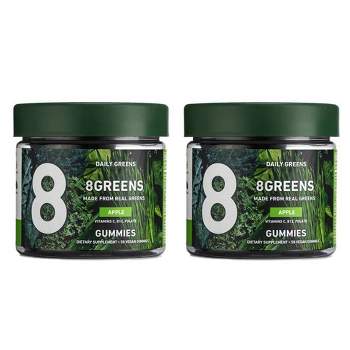8Greens Daily Greens Vegan Gummies Dietary Supplement - Apple - 100ct