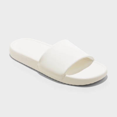 Plain white slides new arrivals