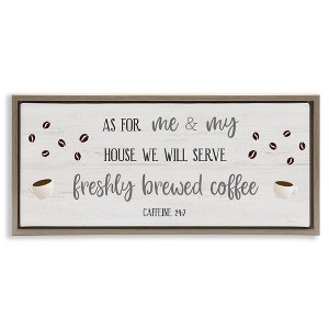 Stupell Industries Fresh Coffee 24:7 Caffeine Proverbs, 31" x 14" - 1 of 4