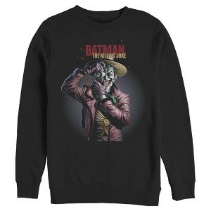 Men's Batman Joker Camera Poster Sweatshirt - 1 of 3