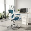 CENGHU Mesh High Back Ergonomic Office Chair, Computer Desk Chair with Retractable Footrest, Adjustable Lumbar Support Pillow - 2 of 4