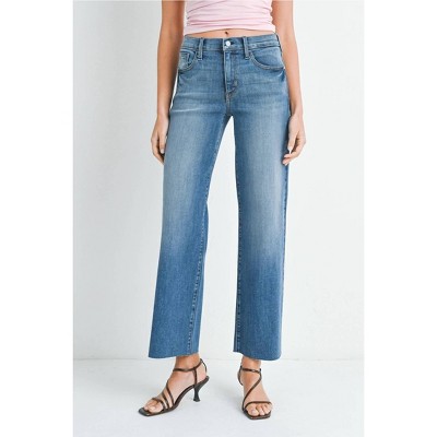 Women's Slim Palazzo Jean - JUST BLACK DENIM