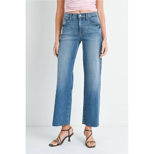 Women's Slim Palazzo Jean - JUST BLACK DENIM - 1 of 4
