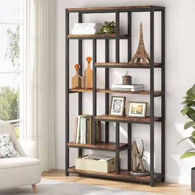 Hommoo 79" Tall Bookshelf, 7-Tier Bookcase Open Display Shelves