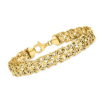 Ross-Simons 10kt Yellow Gold Interlocking Link Bracelet
