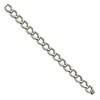 Black Bow Jewelry Men's 13mm Polished Stainless Steel Fancy Link Bracelet, 8.5 Inch - 2 of 4