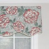 RLF Home Peony Bowl Trimmed Provance 100% Cotton with Fully Lined 3" Rod Pocket Valnance for Windows 50" x 15" Coral - 3 of 4