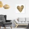 20" x 20" Heart Fashion and Glam Unframed Canvas Wall Art in Gold - Oliver Gal: Modern Style, Digital Art Subject, Vertical Layout - 3 of 3