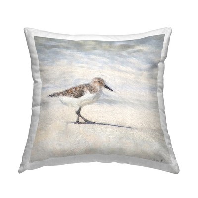 Stupell Industries Sandpiper Bird Stepping Summer Beach Shoreline