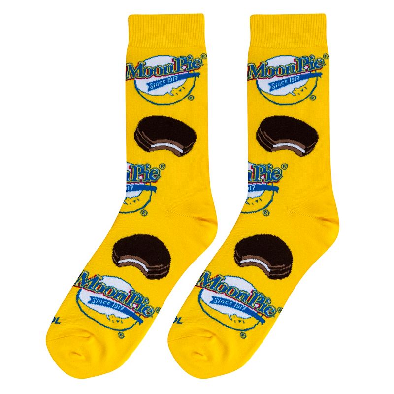Cool Socks, Moon Pie, Funny Novelty Socks, Large, 5 of 6