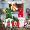 2Pcs Christmas Gnomes Plush Decorations, Christmas Elf Gnomes Swedish Tomte Plush Gnome - Xmas Thanksgiving Home Party Ornaments Boy Girl Decor - 2 of 4