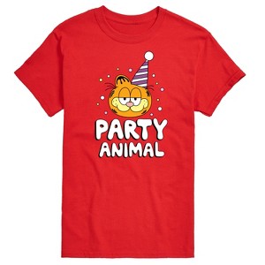 Men's - Garfield - Garfield Party Animal Short Sleeve Graphic T-Shirt - 1 of 4