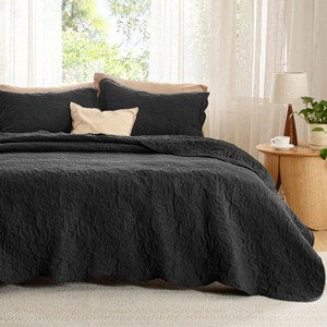| 2-3 Pcs Pre-Washed Bedspread Bedding Sets Ultra Soft Coverlet Quilted Bedding for All Seasons - 1 of 4