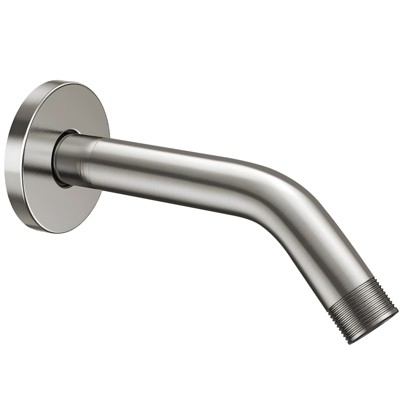 Cobbe Shower Arm with Flange and Teflon Tape, 6-Inches Wall Mounted Shower Pipe Arm 304 Stainless Steel, Brushed Nickel