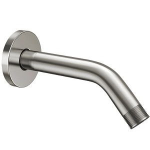 Cobbe Shower Arm with Flange and Teflon Tape, 6-Inches Wall Mounted Shower Pipe Arm 304 Stainless Steel, Brushed Nickel - 1 of 4