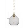 Toltec Lighting Kimbro 1 - Light Pendant in  New Aged Brass with 9.5" Smoke Bubble Shade - 2 of 2